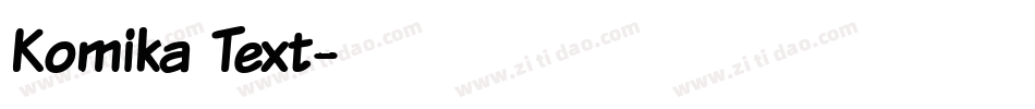 Komika Text字体转换